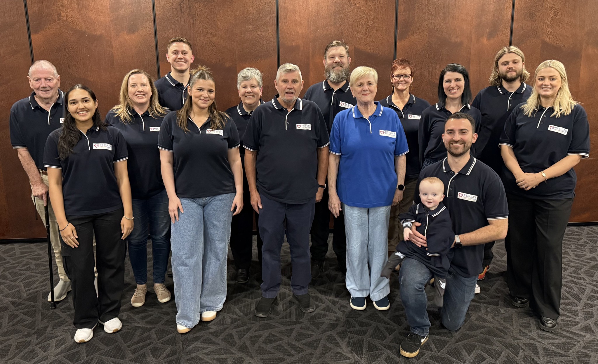 The Results First Aid team together